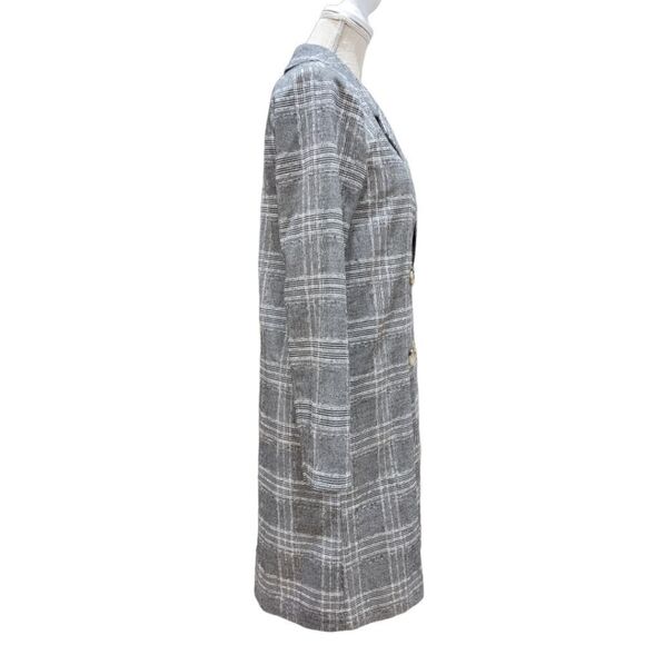 L'Academie Los Angeles Amira Women's Grey Plaid Coat Size XS - Picture 6 of 11
